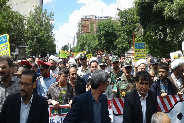 راهپیمایی روز جهانی قدس در اردبیل آغاز شد+ تصاویر