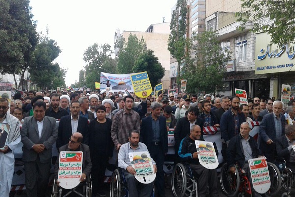 راهپیمایی روز جهانی قدس در اردبیل آغاز شد+ تصاویر
