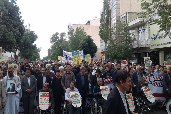 راهپیمایی روز جهانی قدس در اردبیل آغاز شد+ تصاویر