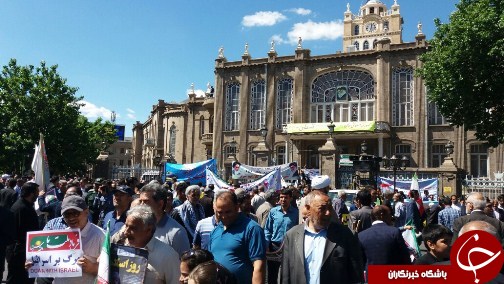 آغاز راهپیمایی روز قدس در آذربایجان شرقی