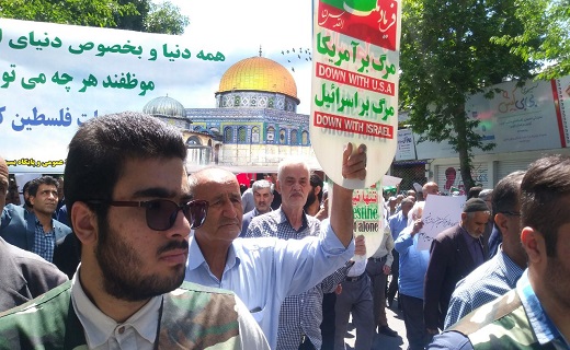 فریاد خشم و نفرت از رژیم صهیونیستی استان قزوین را فرا گرفت