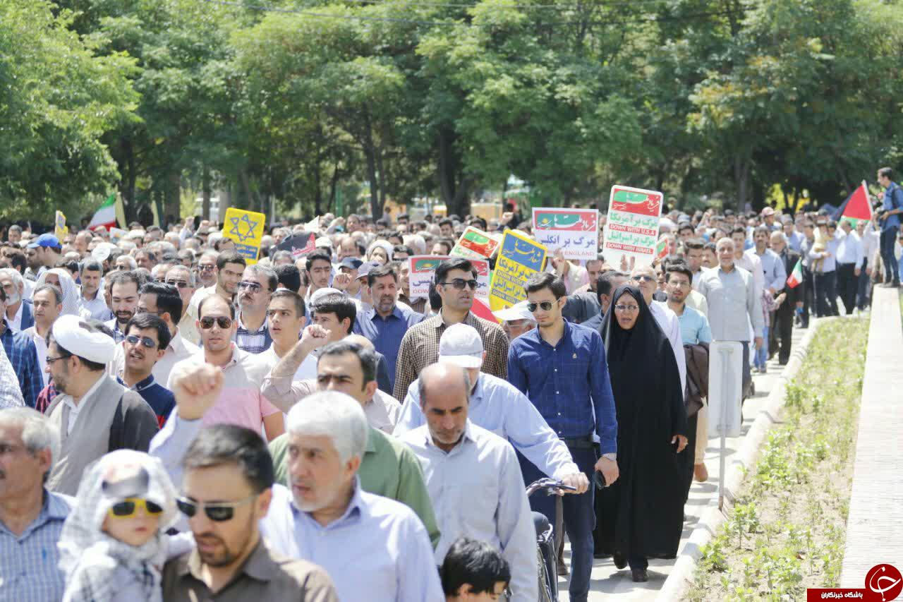 حضور پر شور جامعه ورزش و جوانان کرمان در راهپیمایی روز قدس