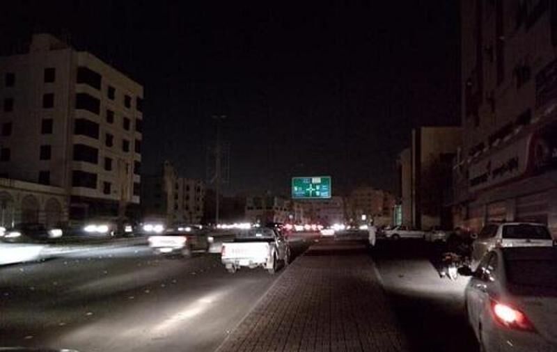 جنوب عربستان در خاموشی فرو رفت