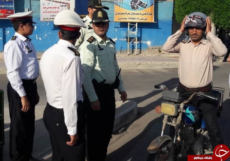 پلیس گناوه بر سر موتورسواران کلاه گذاشت