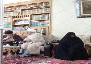 دیدار امام جمعه تبریز با خانواده شهیدان، احمدیان و صادقپور در تبریز