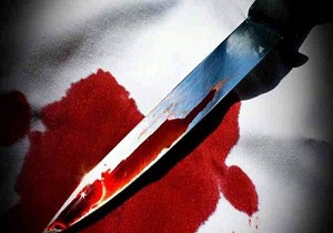 مرد روانی با چاقو به جان زنش افتاد