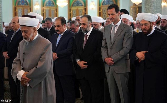 حضور بشار اسد در مراسم نماز عیدفطر+ تصاویر