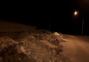 تخلیه نخاله‌های ساختمانی در خیابان! + فیلم