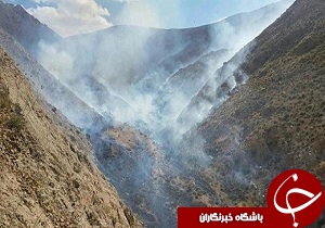 آتش سوزی در منطقه حفاظت شده شاسکوه