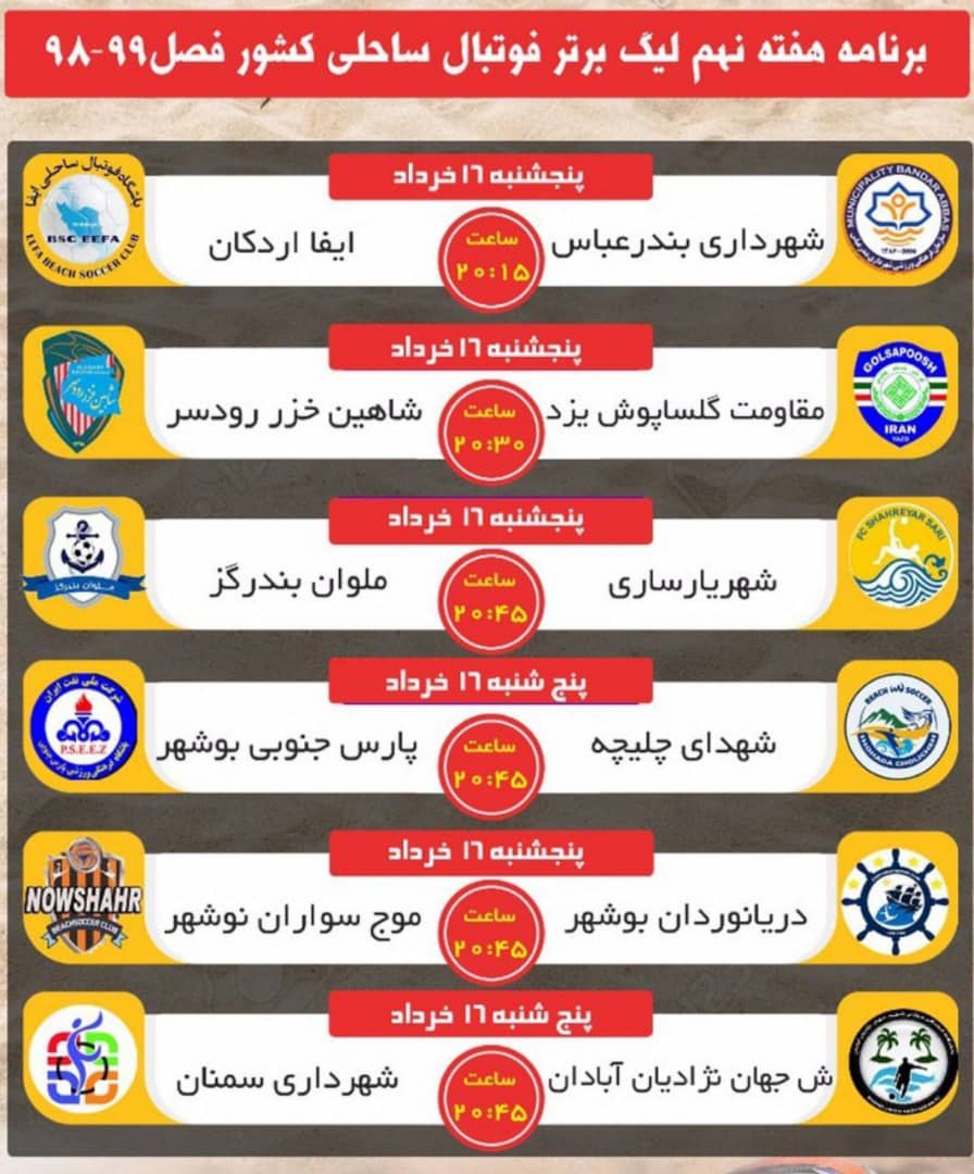 پارس جنوبی مهمان شهدا چلیچه / دریانوردان میزبان موج سواران نوشهر