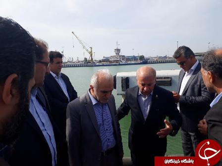 بازدید وزیر اقتصاد از بندر امیرآباد+ تصاویر