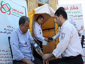 ارایه خدمت ۱۳۴ نیروی اورژانس گیلان