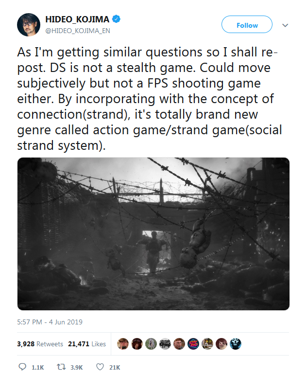 عنوان Death Stranding در سبک شوتر یا مخفیکاری نخواهد بود عنوان Death Stranding در سبک شوتر یا مخفیکاری نخواهد بود