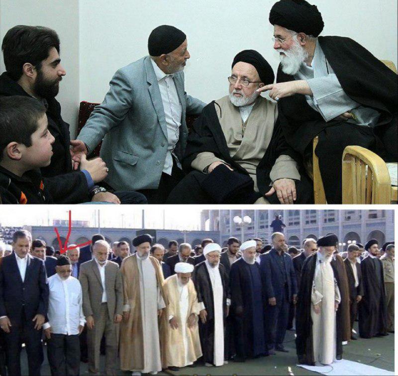 پیرمرد گمنامی که دیروز در صف اول نماز عیدفطر حضور داشت که بود؟ +عکس