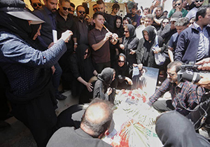 پیکر قهرمان کاراته المپیک جوانان به خاک سپرده شد