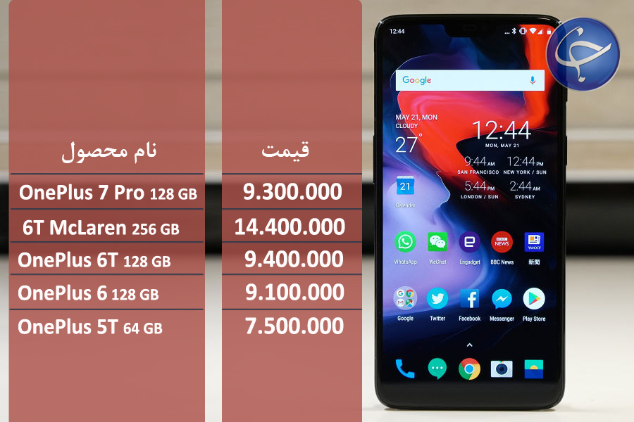 آخرین قیمت تلفن همراه در بازار (بروزرسانی ۱۸ خرداد) +جدول