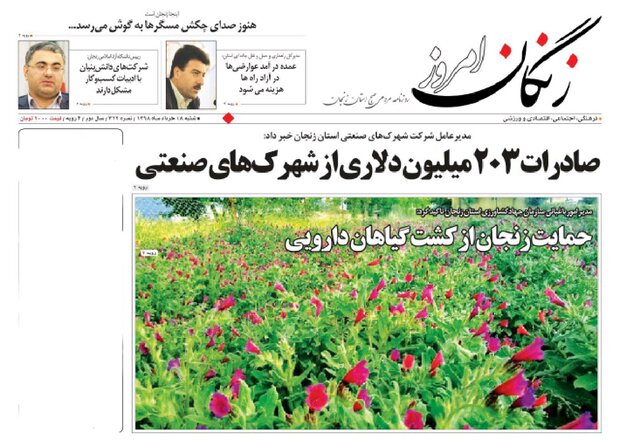 حمایت زنجان از کشت گیاهان دارویی / از خرید داروها در اینستا گرام بپرهیزید