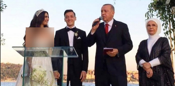 اردوغان شاهد عقد اوزیل شد+فیلم و تصاویر