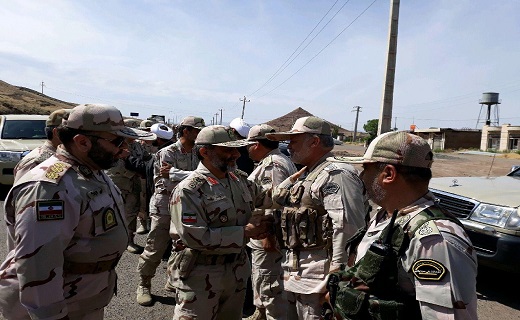 بازدید فرمانده مرزبانی کشور از مرزهای آذربایجان غربی