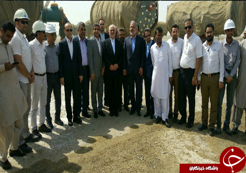 ظریف از سایت پتروشیمی &laquo;نگین مکران&raquo; بازدید کرد