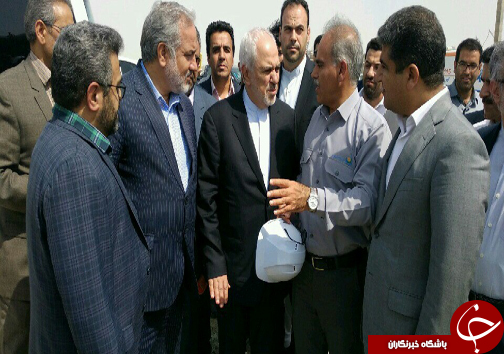 ظریف از سایت پتروشیمی &laquo;نگین مکران&raquo; بازدید کرد