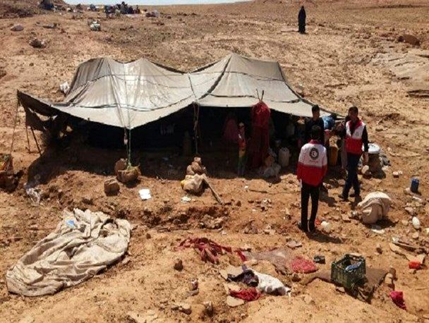 امداد رسانی هلال احمر به عشایرسیل زده در بخش روداب سبزوار