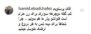آقای پرستویی بجای اعتراض به بی&zwnj;عدالتی دغدغه مردم رو به دوچرخه&zwnj;سواری و کنسرت تقلیل ندید! +تصاویر