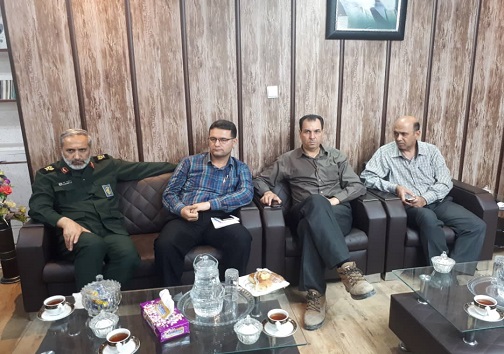 دیدار فرمانده سپاه محمد رسول الله (ص) با فرماندار دشت آزادگان