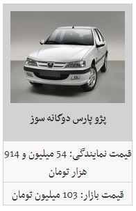 قیمت خودرو