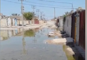 خیابان یا دریاچه فاضلاب! + فیلم