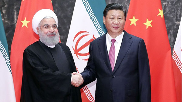 دیدار روحانی با رییس جمهور چین