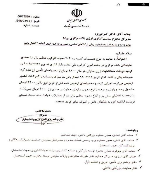 دریافت ۴۸۰۰ تومان مابه&zwnj;التفاوت ریالی از کره، چای و حبوبات وارداتی