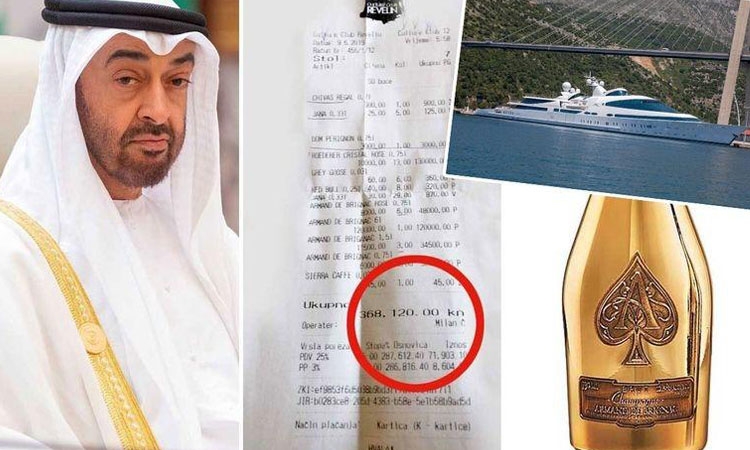 بریز و بپاش خاندان حاکم امارات برای یک شب خوشگذرانی در کرواسی