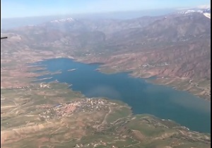 فیلم هوایی از دریاچه سد طالقان