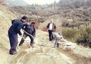 مرمت انهار کشاورزی در سرخه