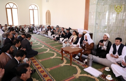 برگزاری مجلس بزرگداشت از آیت الله محقق کابلی در ارگ ریاست جمهوری