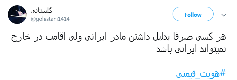 #هویت_قیمتی/ ضربه&zwnj;هایی که از دوتابعیتی&zwnj;ها خوردیم کم نبوده  است!