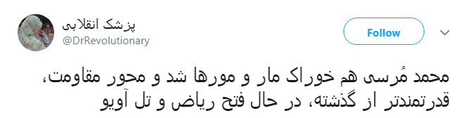 واکنش کاربران به درگذشت #محمد مرسی