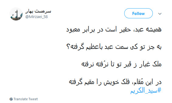 #سیدالکریم / ای چو جدت مجتبی دیده جفا از دشمنان ،او غریب شهر یثرب تو غریب شهرری +تصاویر