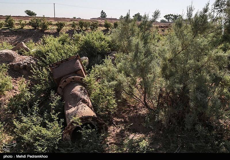 کاهش شدید آب رودخانه کرخه نور + عکس