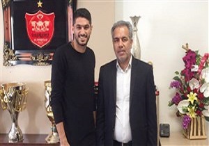 حضور شایان‌مصلح در باشگاه پرسپولیس برای تمدید قرارداد + فیلم
