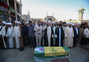 تشییع و خاکسپاری یک لاله مدافع حرم در قم