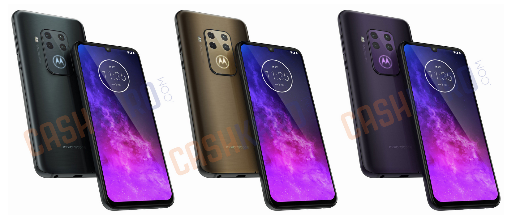 رندر جدید Motorola One Pro از دوربین چهارگانه آن رونمایی کرد +تصاویر