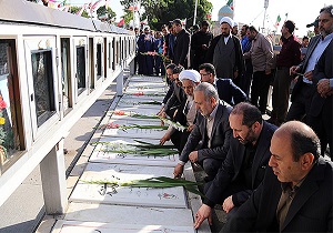 تجدید میثاق مجموعه دستگاه قضایی قزوین با مقام شامخ شهدا