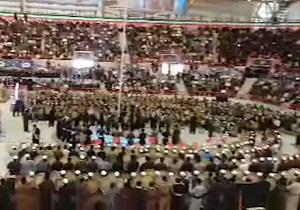 دف‌نوازی ۵۴۰ دف‌نواز در کنگره شهدا + فیلم