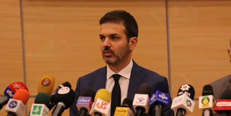مراسم معارفه استراماچونی برگزار شد/ سفیر ایتالیا به هتل المپیک آمد
