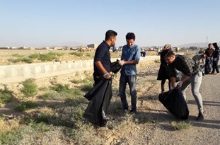 پاکسازی ورودی های شهر دهدشت