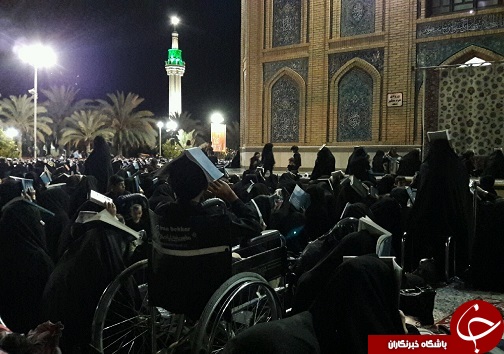 دست به دعا شدن مومنان در دارالمومنین طبس + تصاویر