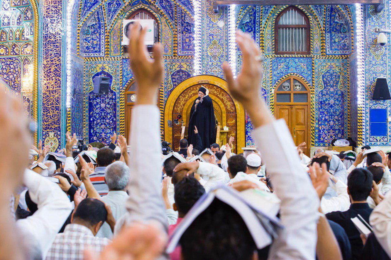 مراسم احیای شب نوزدهم در بین الحرمین + تصاویر