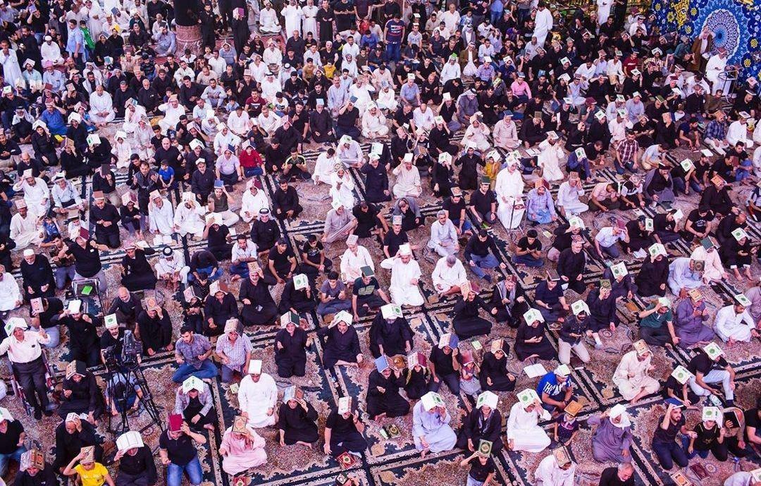 مراسم احیای شب بیست و یکم رمضان در کربلای معلی+تصاویر